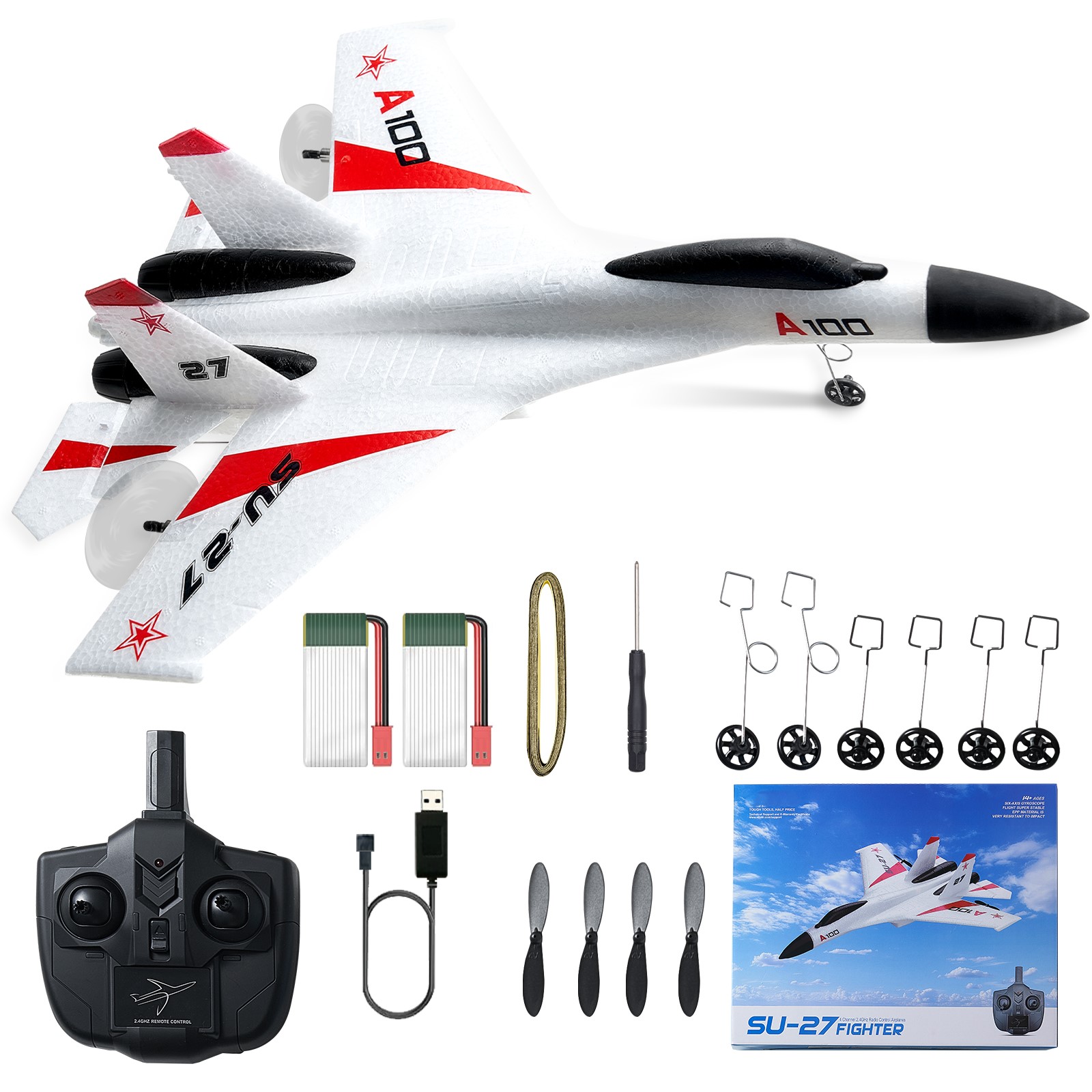 Rc Hobby Plane - SucceBuy SU27 RC Plane 2.4G Remote