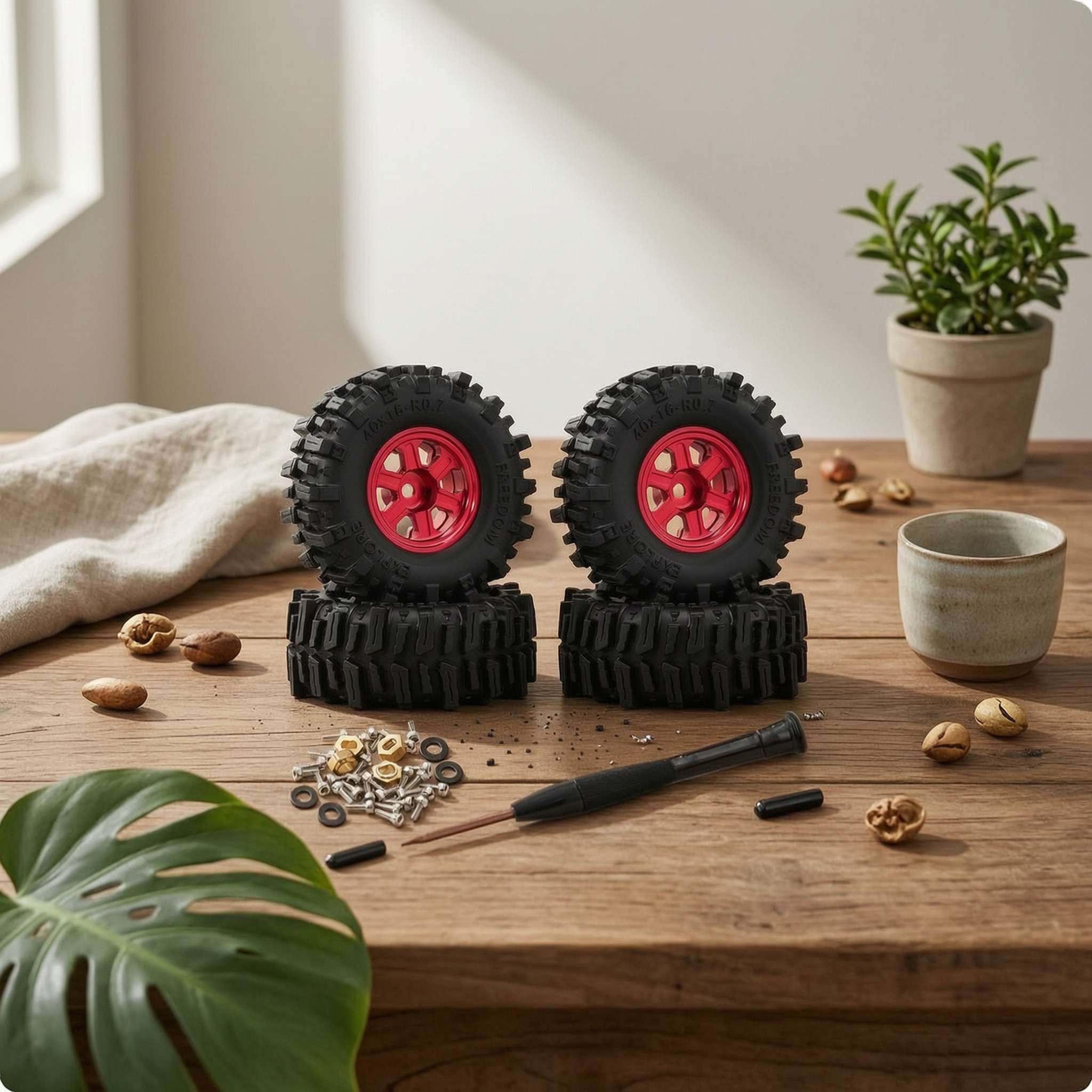 Rc Hobby Direct - 4 Pieces 1/30 Rc Wheel Tire