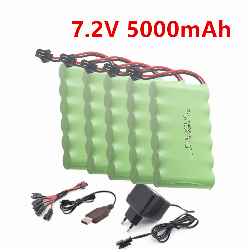 Rc Hobby Trucks - Rechargeable 7.2v Ni-MH Battery 5000mAh 7.2