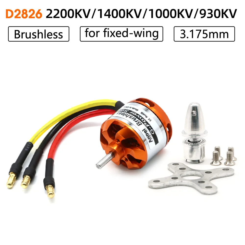D2826 930KV 1000KV 1400KV 2200 - Rc Hobby Wing recension och pris