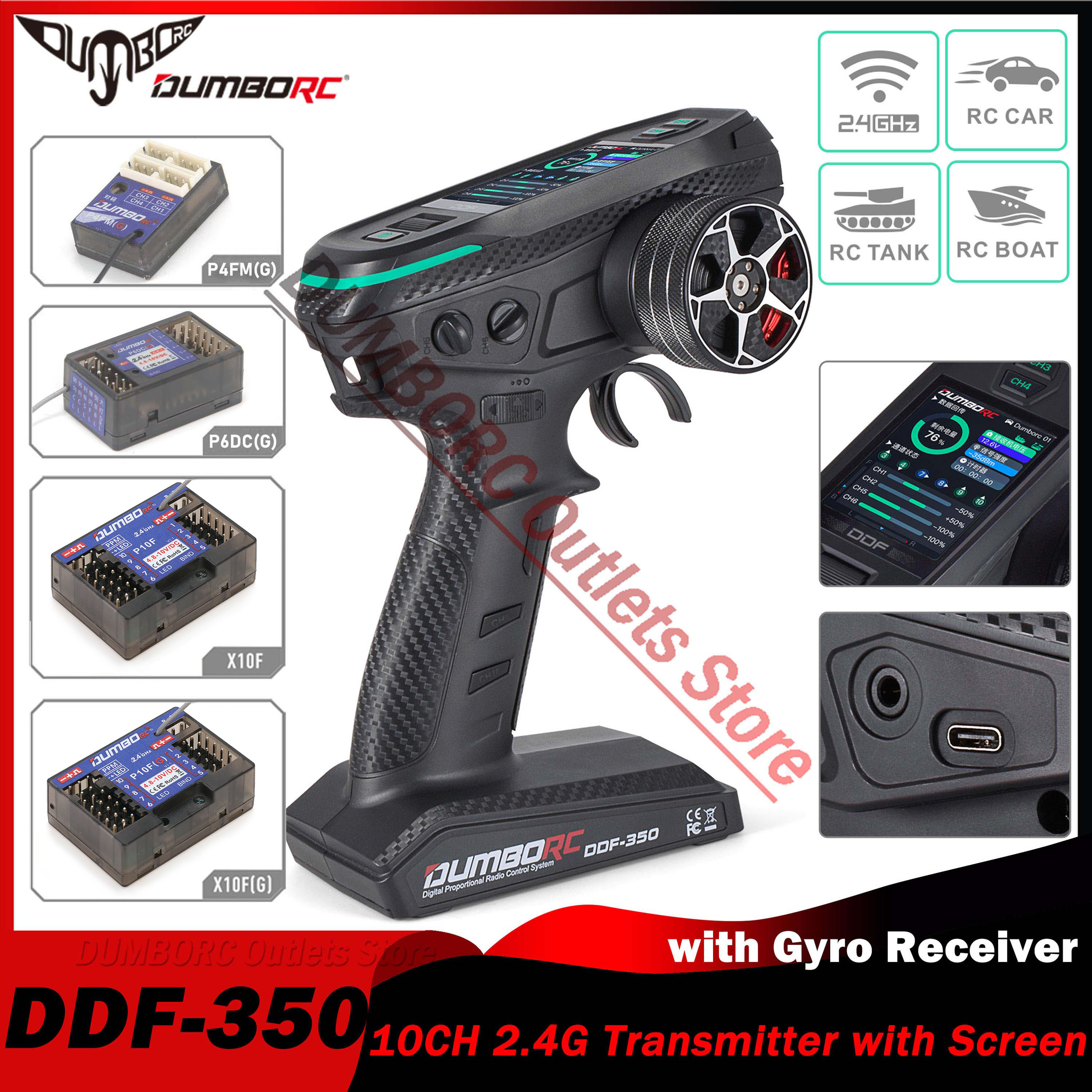 DUMBORC DDF-350 10CH RC Remote - Rc Hobbies recension och pris