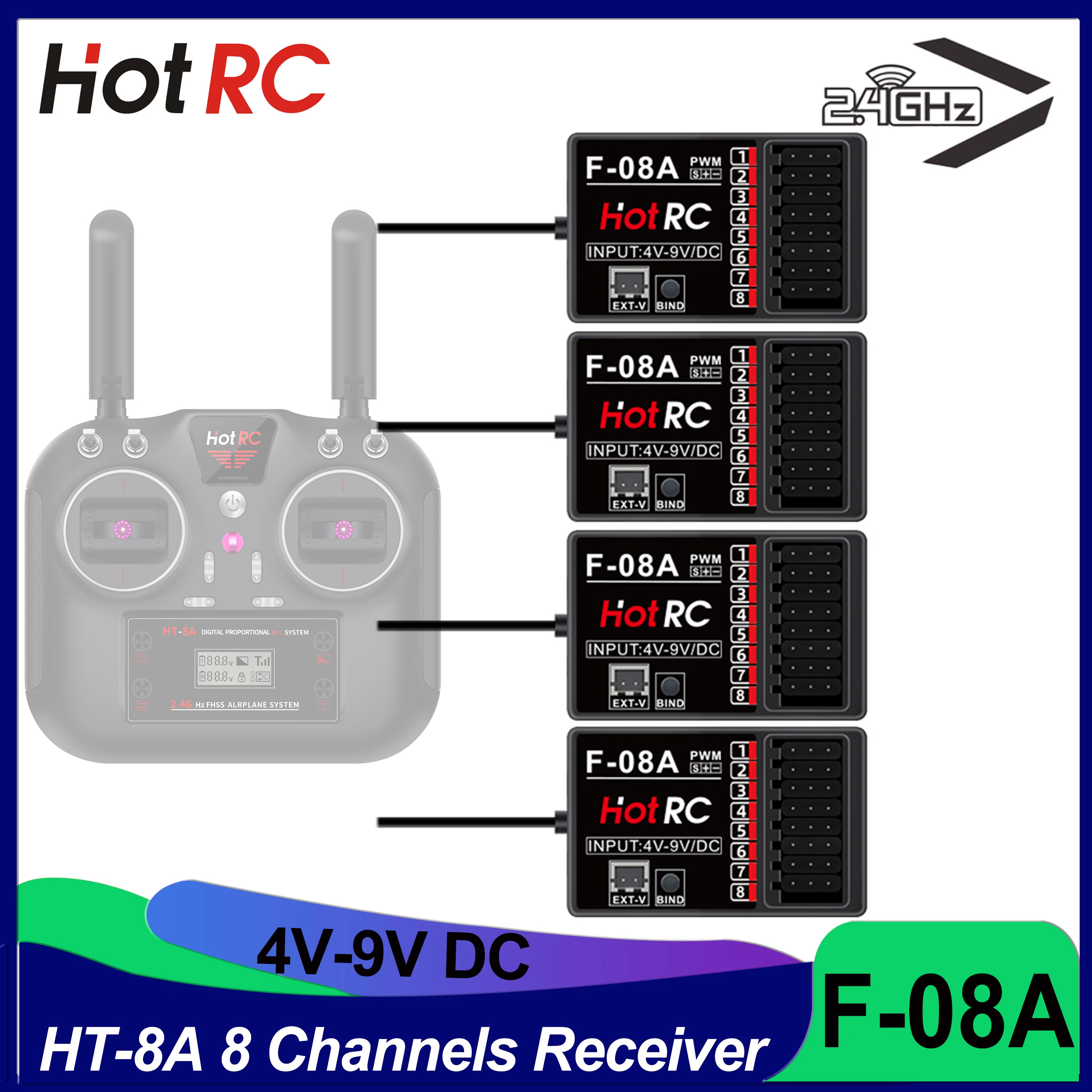 HOTRC RC Model Parts 8 Channel - Rc Hobbies recension och pris