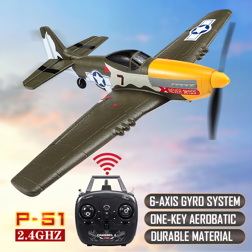 RC Plane P51 Mustang 2.4G Radi - Rc Hobby Plane recension och pris