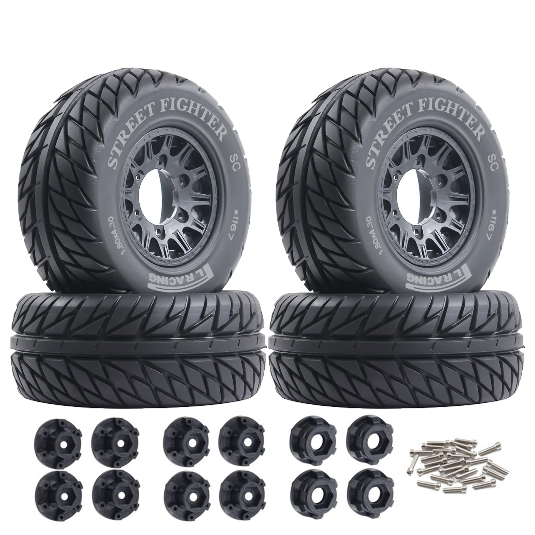 1/10 1/8 RC Truck Tires And Wh - Rc Truck Monster recension och pris