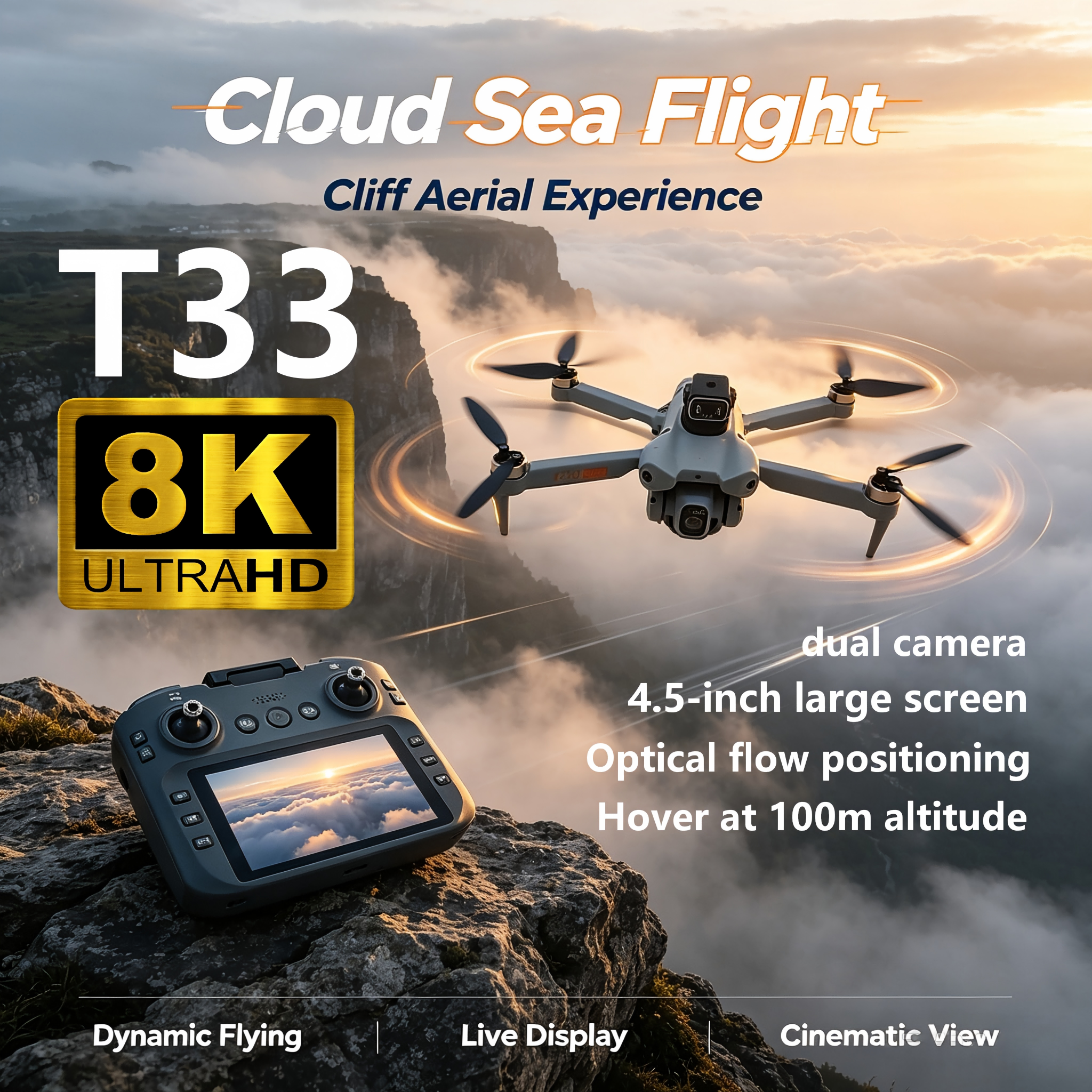 2026 NEW T33 RC Drone 8K HD Du - Rc Hobby Direct recension och pris