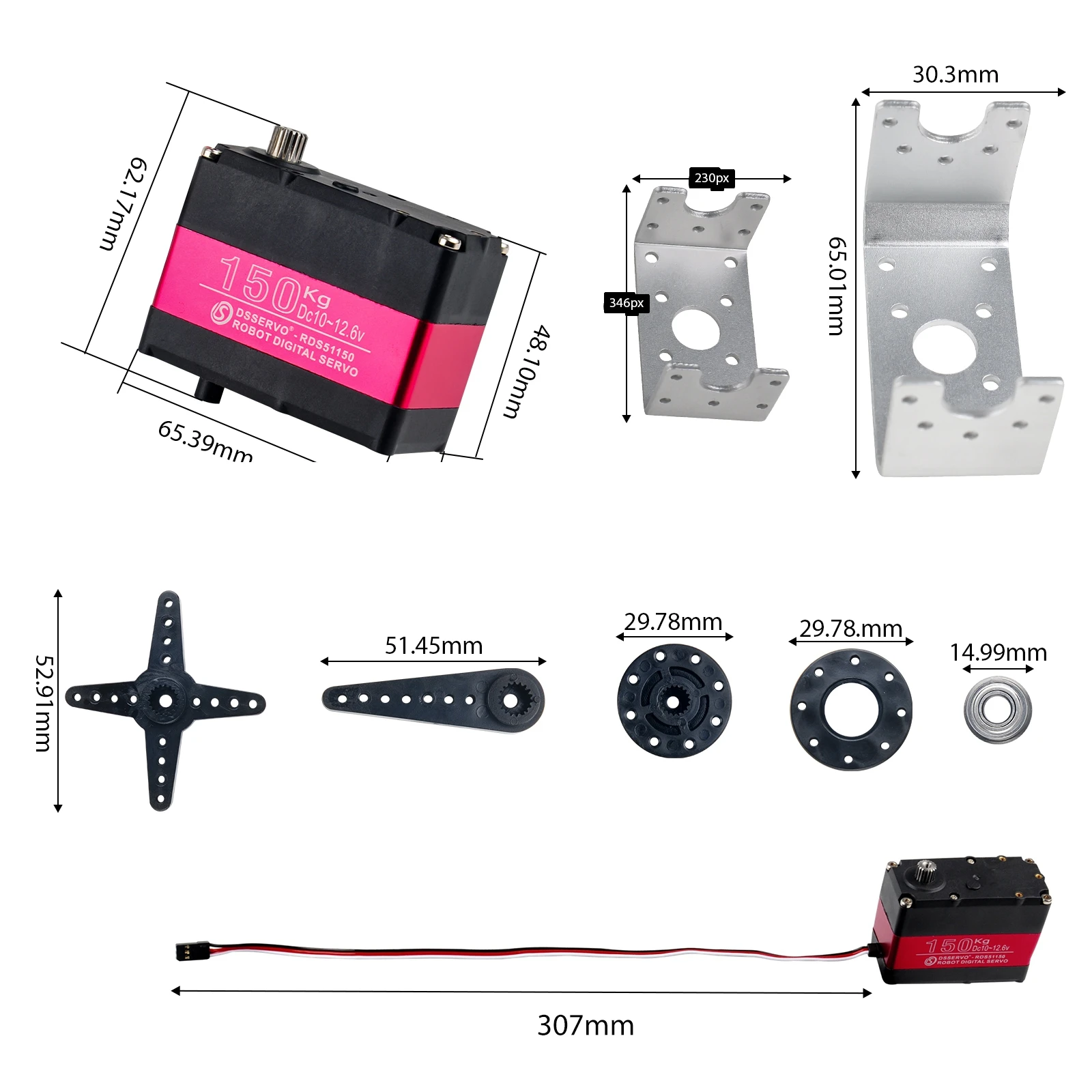 High Torque 150kg RDS51150 Met - Rc Hobbies recension och pris