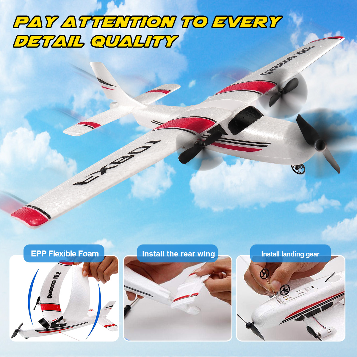 FX801 RC Plane EPP Foam 2.4G 2 - Rc Hobby Plane recension och pris