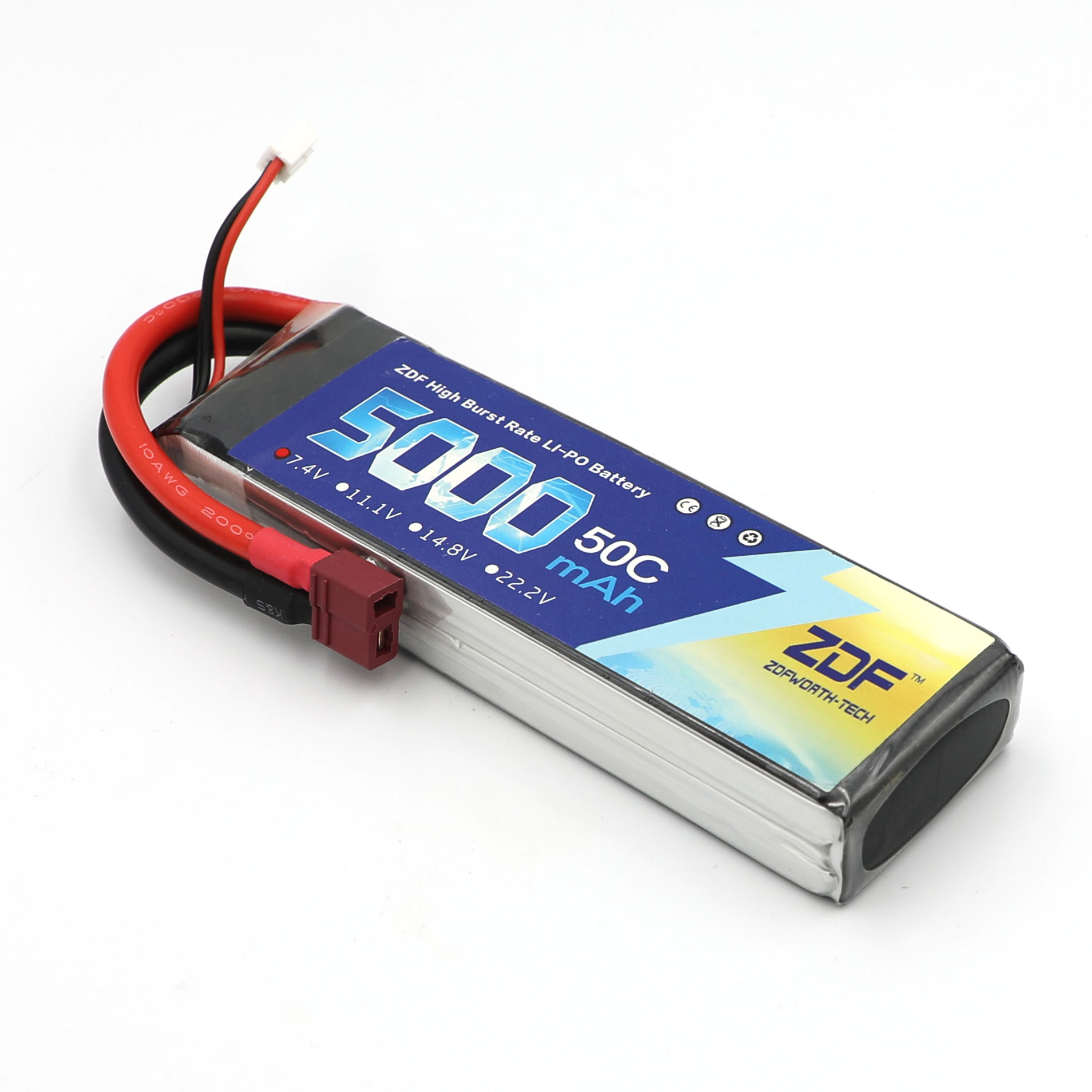 ZDF RC Lipo Battery 7.4V 5000m - Rc Hobby Jet recension och pris