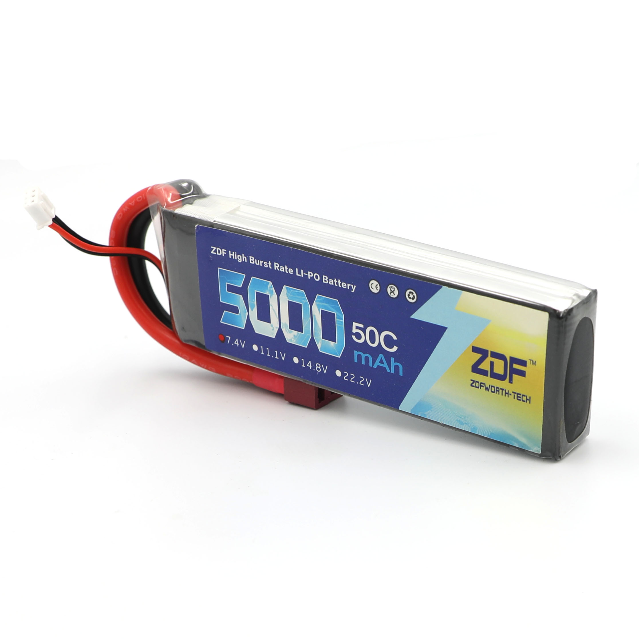 ZDF RC Lipo Battery 7.4V 5000m - Rc Hobby Jet recension och pris