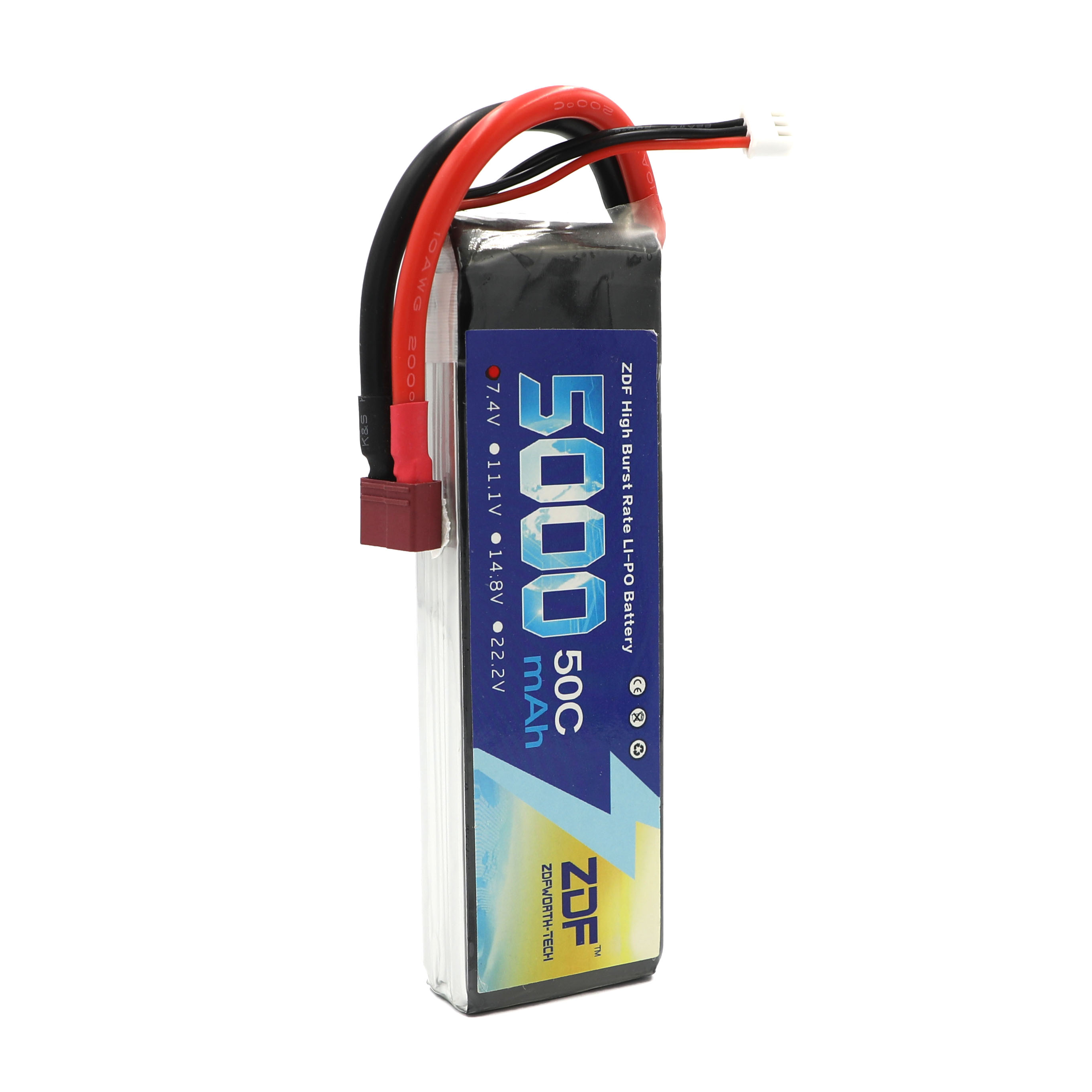 ZDF RC Lipo Battery 7.4V 5000m - Rc Hobby Jet recension och pris
